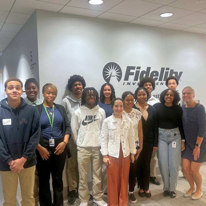 Cathedral scholars at Fidelity Internship